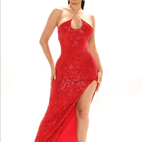 Sexy red sequin spaghetti strap tight dress! Brand new, size small! - Picture 3 of 5